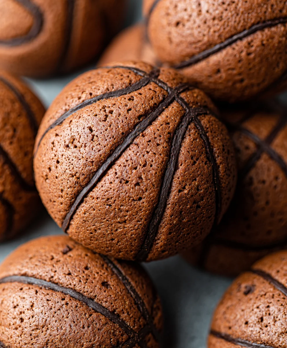 Piping Basketball Cookies - Easy Fun Recipe