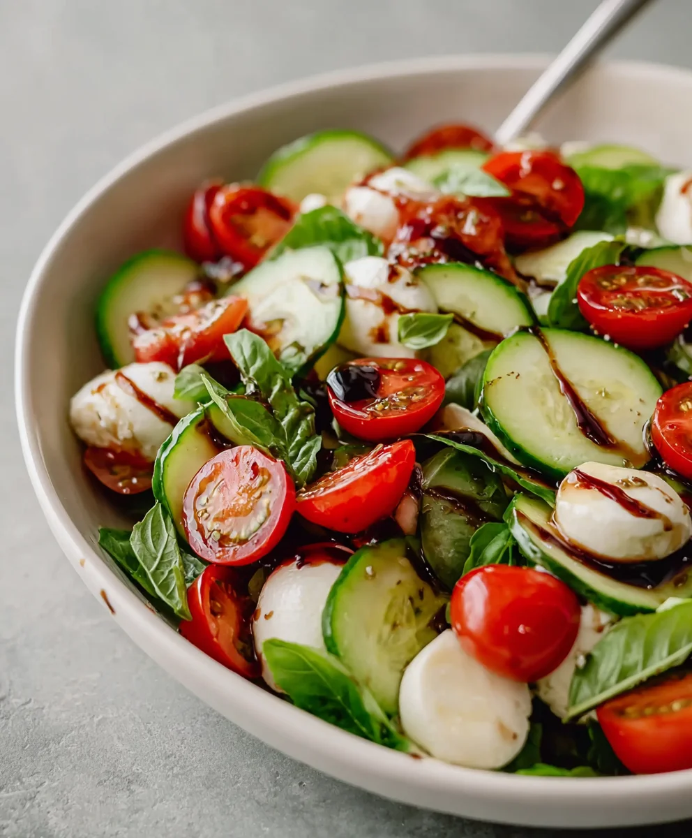 Cucumber Caprese Salad - Fresh & Easy Recipe