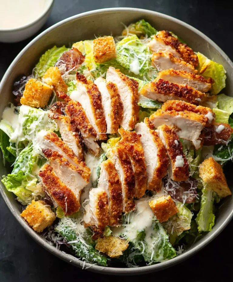 Crispy Chicken Caesar Salad – Easy & Delicious Recipe