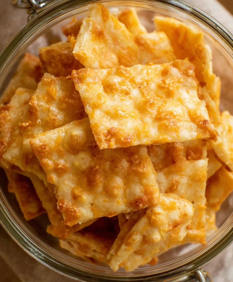 Sourdough Cheddar Crackers-Easy-Homemade Recipe