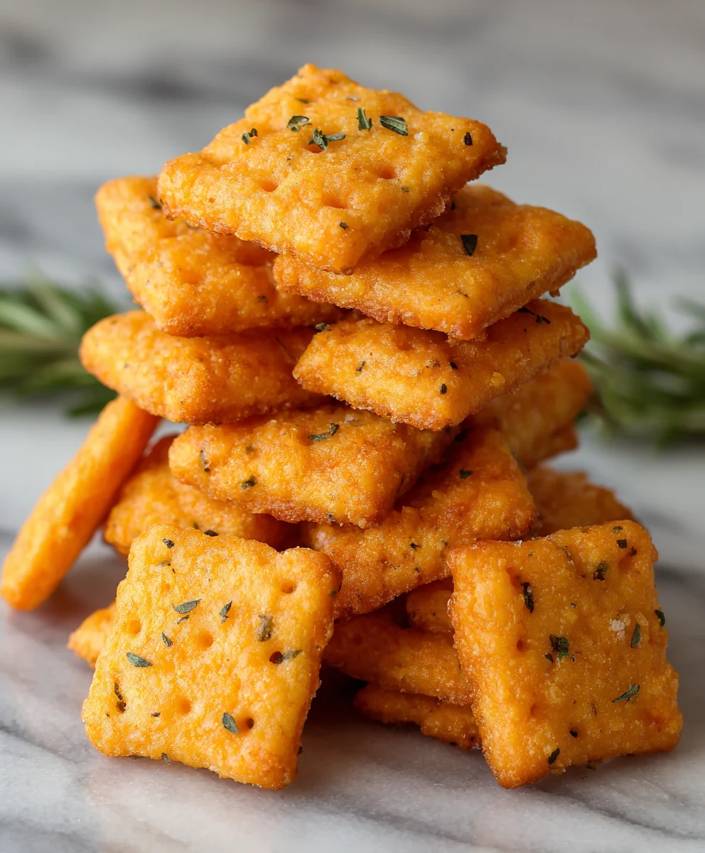 Homemade Cheddar Cheese Crackers-Cheez It Style