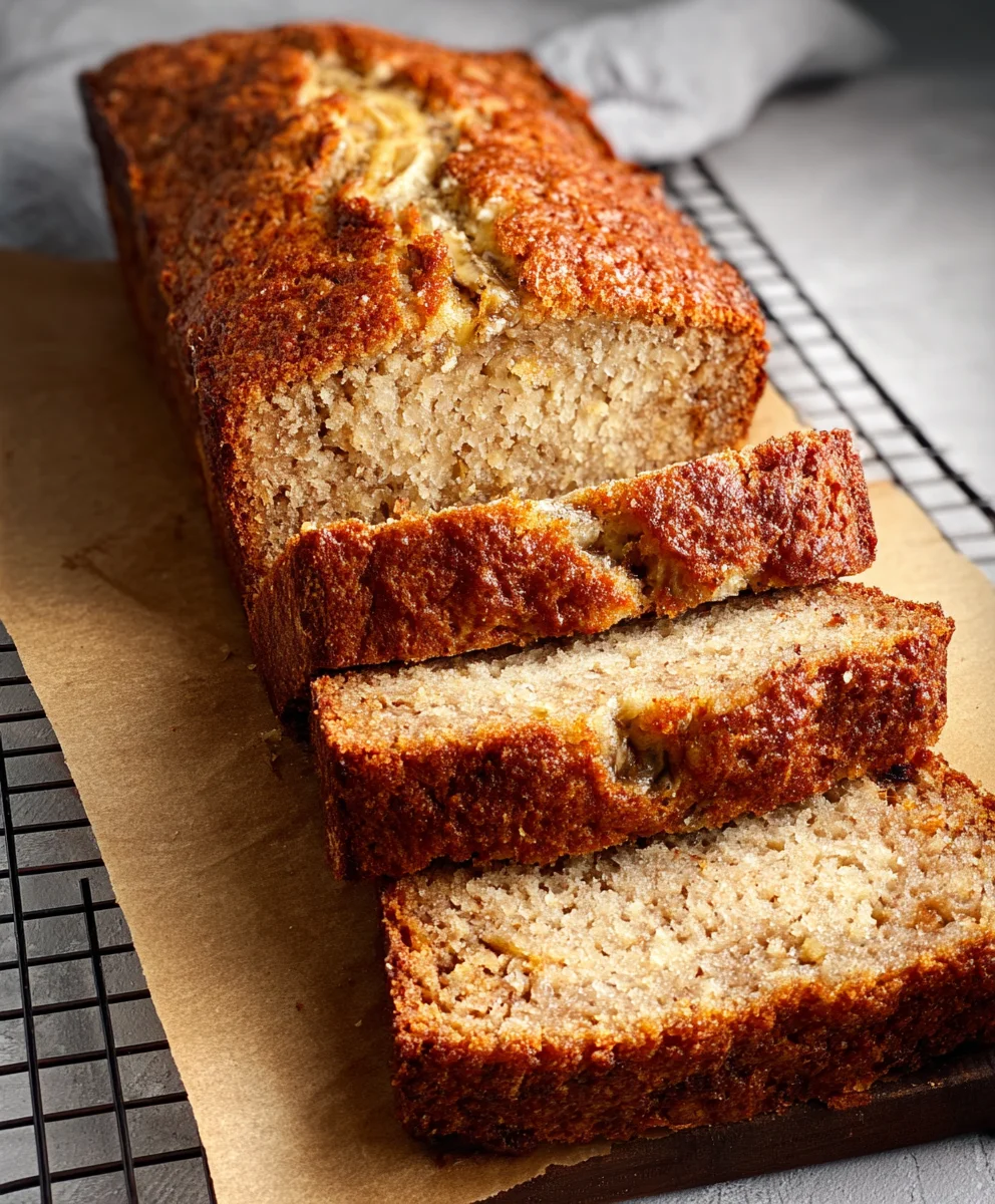 Moist Cottage Cheese Banana Bread - Easy Healthy Recipe