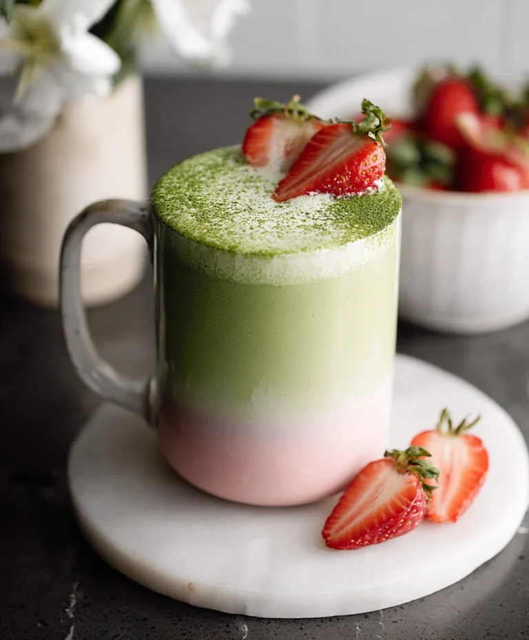 Strawberry Matcha Latte Recipe – Delicious & Refreshing