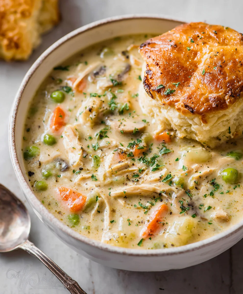 Easy Chicken Pot Pie Soup Recipe - Comforting & Delicious