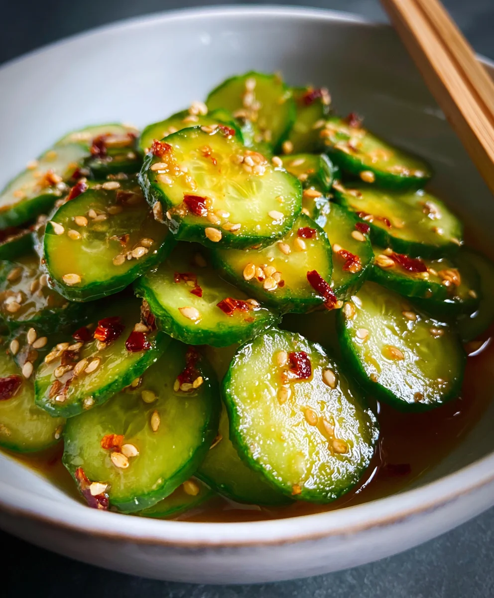Easy Asian Cucumber Salad- Refreshing & Quick Recipe
