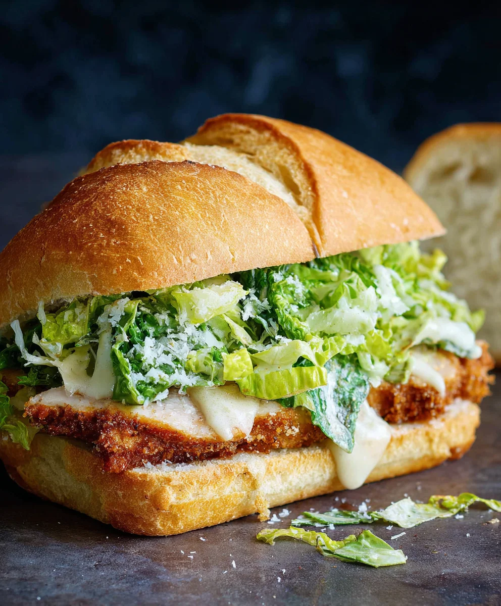 Crispy Chicken Caesar Sandwich - Easy & Delicious