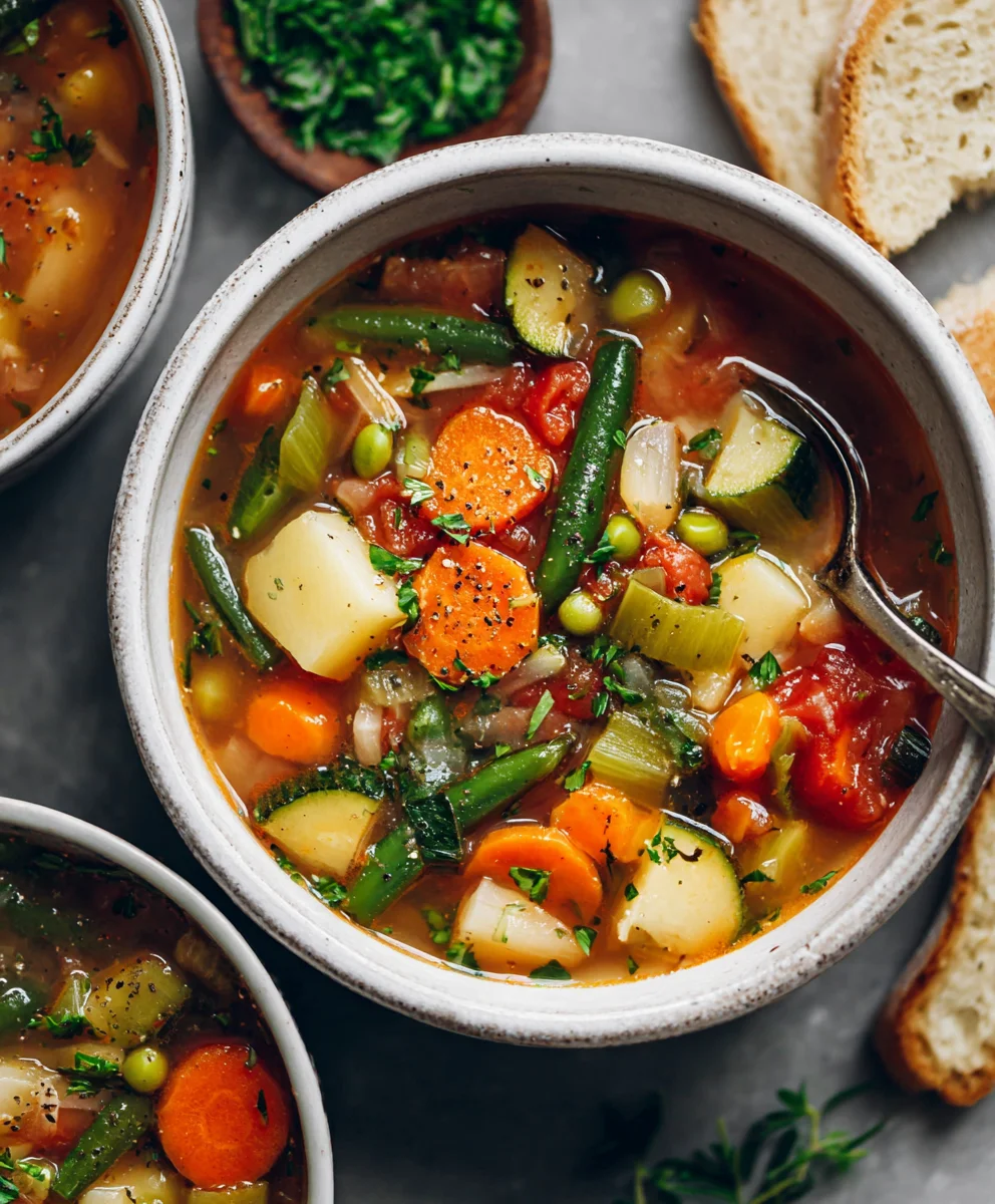 Simple Easy Vegetable Soup Recipe - Quick & Healthy