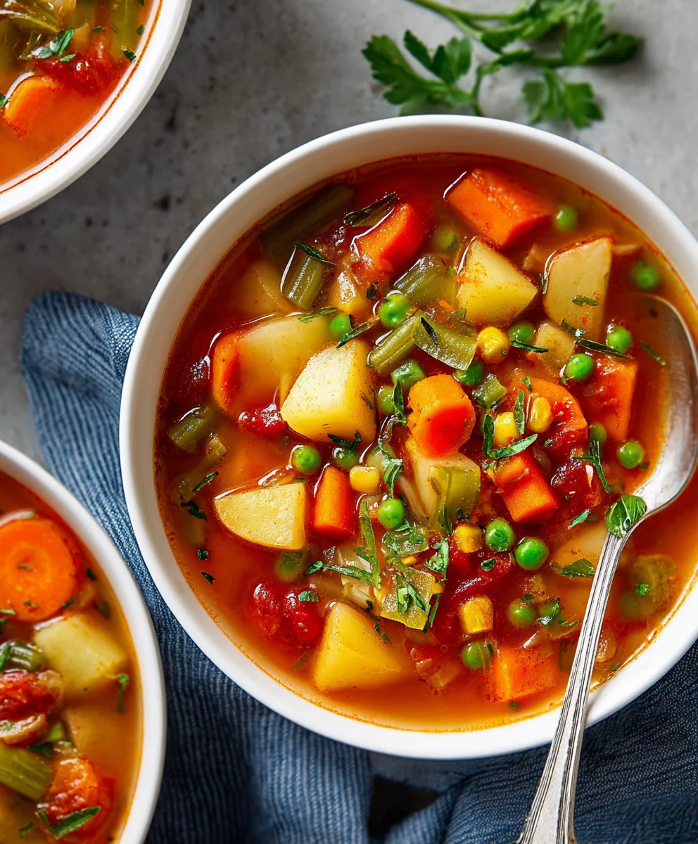 Simple Easy Vegetable Soup Recipe - Quick & Healthy