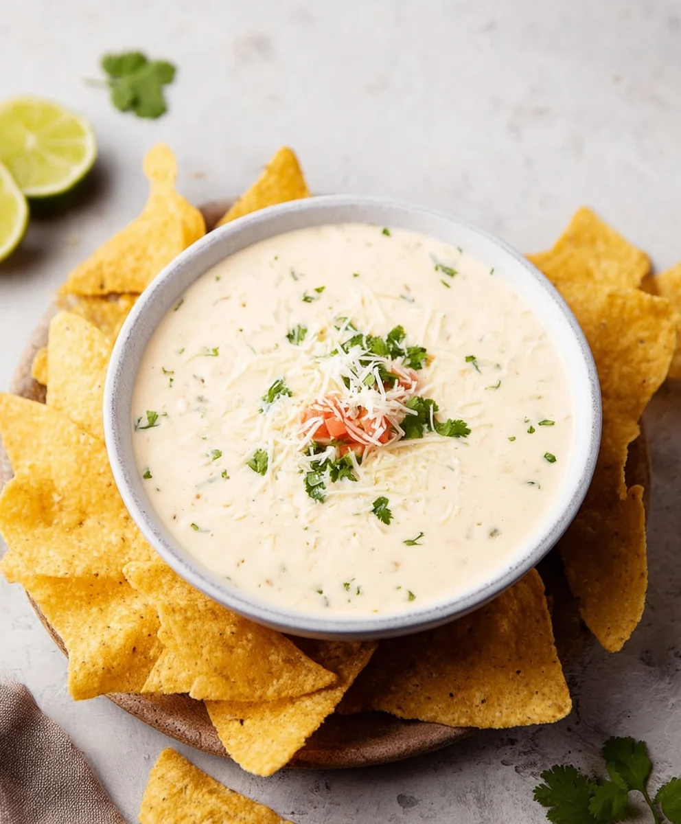Easy Crockpot White Queso Dip Recipe - Creamy & Delicious