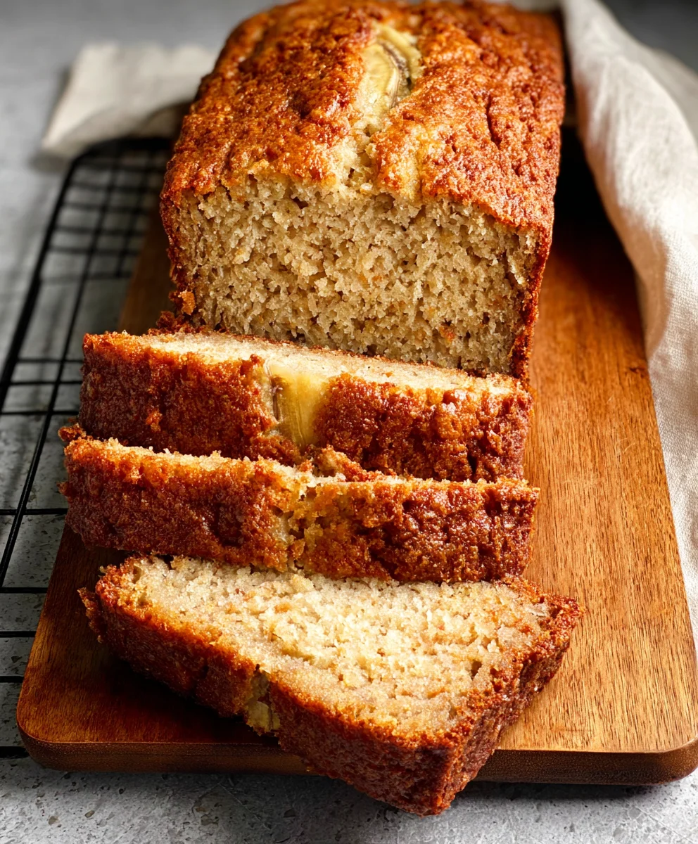 Moist Cottage Cheese Banana Bread - Easy Healthy Recipe