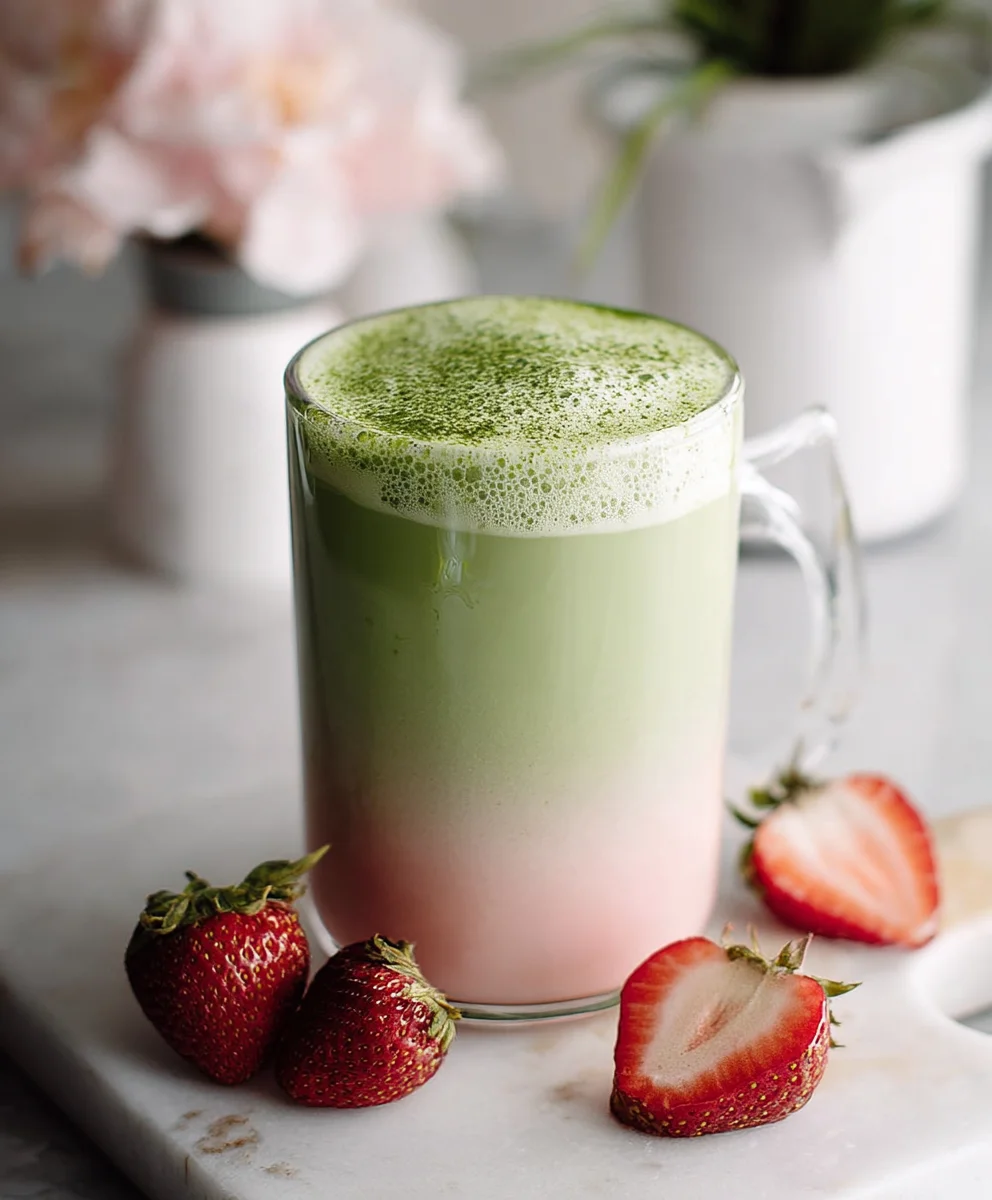 Strawberry Matcha Latte Recipe - Delicious & Refreshing