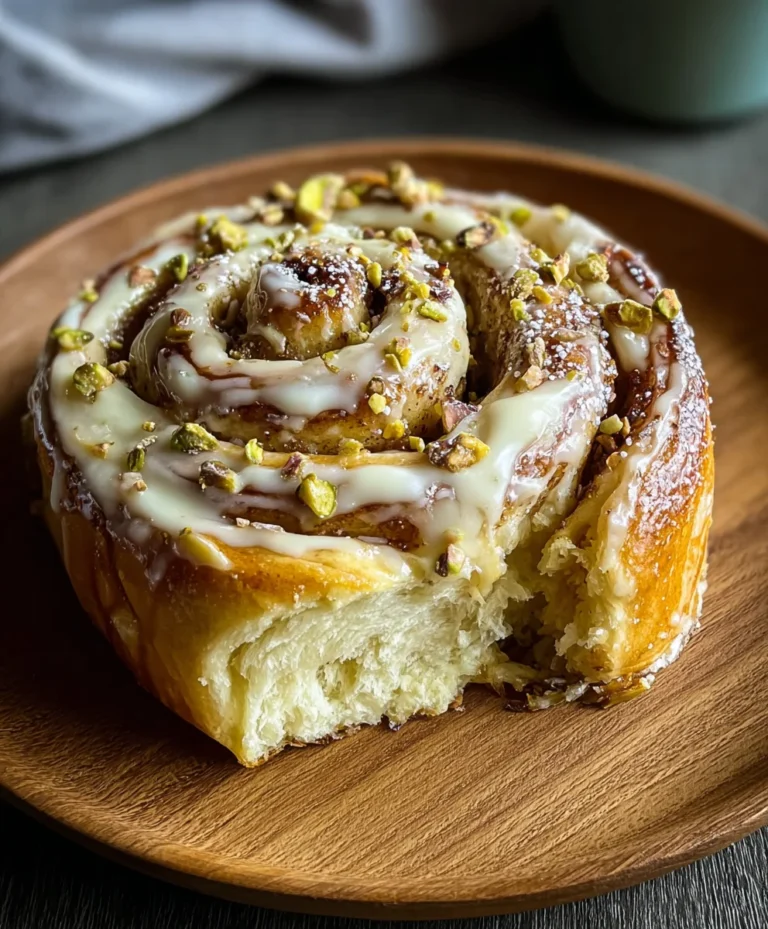 Small Batch Pistachio Cream Cinnamon Rolls-Easy Recipe