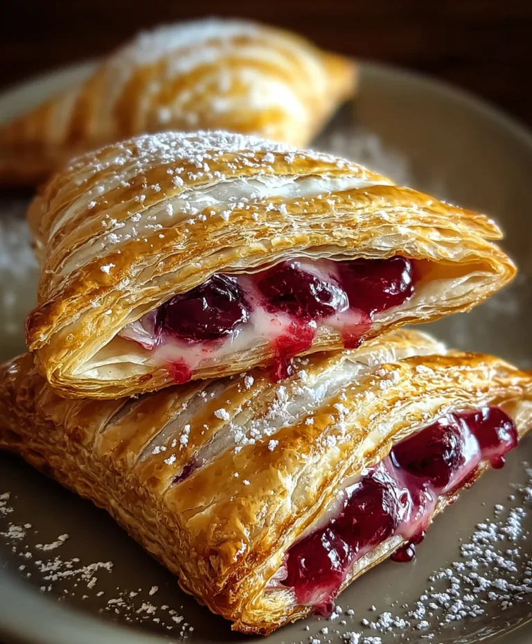 Easy Cherry Turnovers- Quick & Delicious Pastry Recipe
