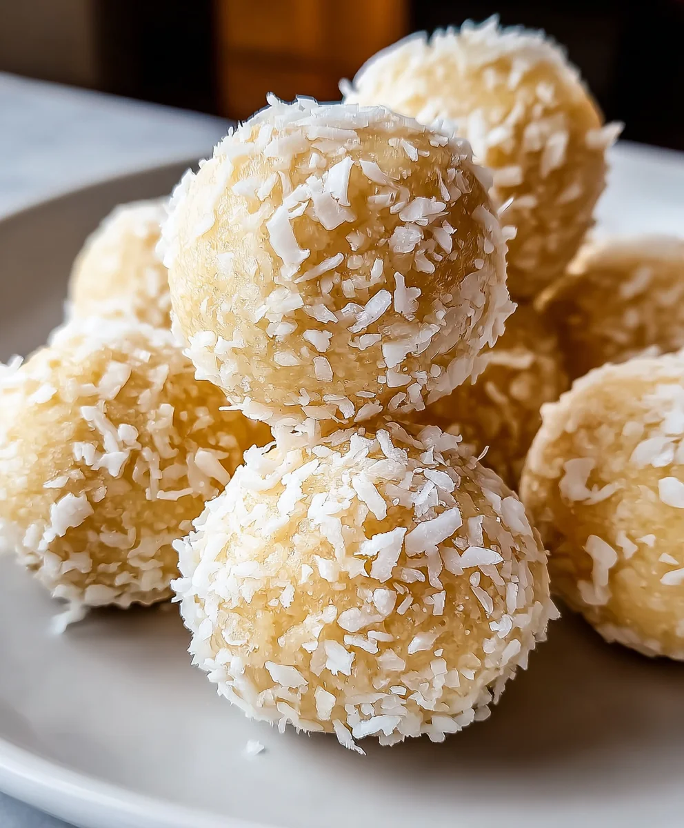 Lemon Coconut Protein Balls-Healthy Energy Bites