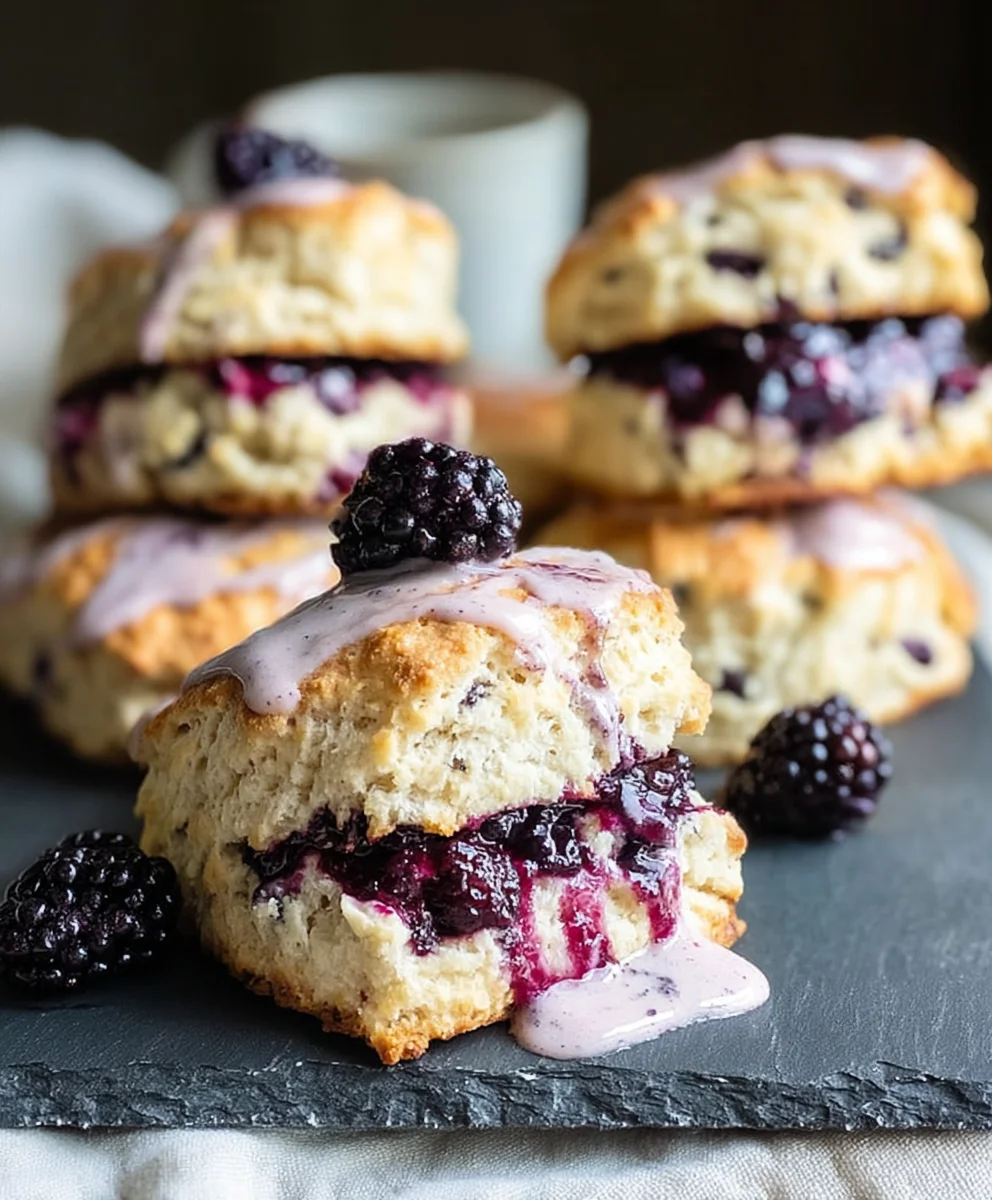 Blackberry Lavender Scones - Easy Flaky Bake