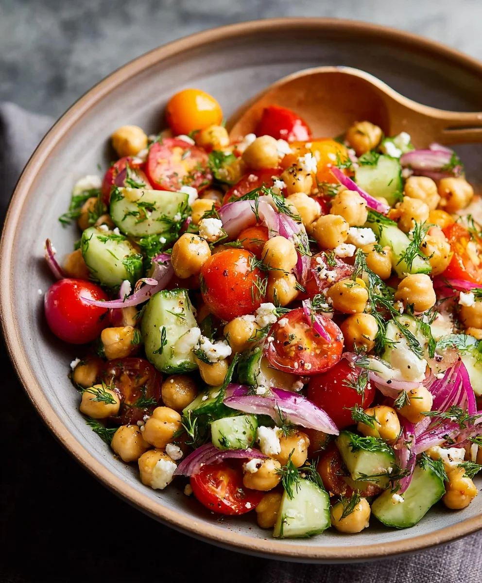Easy Chickpea Salad Recipe - Quick Healthy Lunch