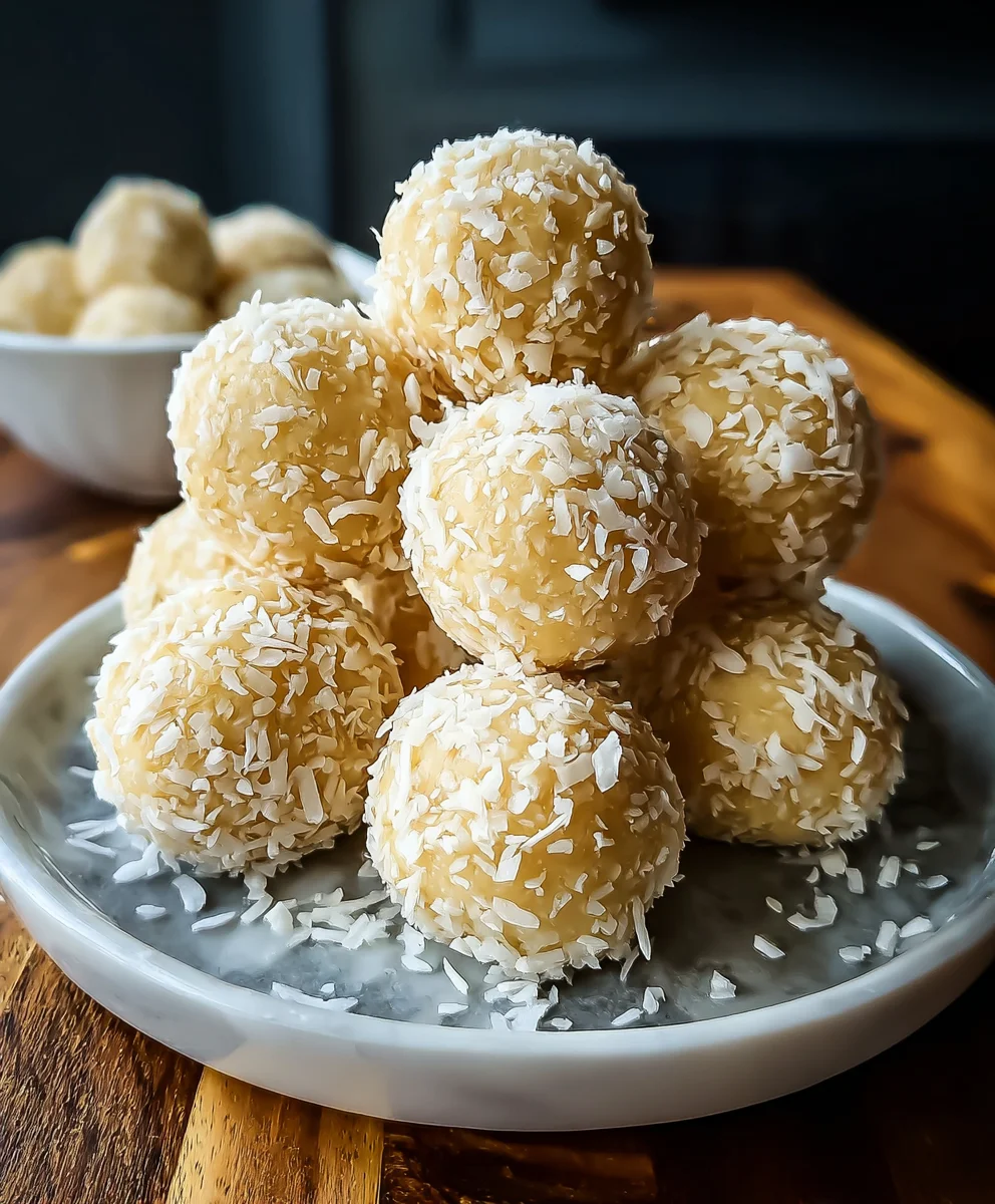 Lemon Coconut Protein Balls-Healthy Energy Bites