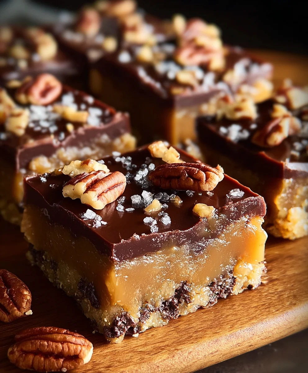 Easy Turtle Bars-Chewy Caramel Pecan Brownies