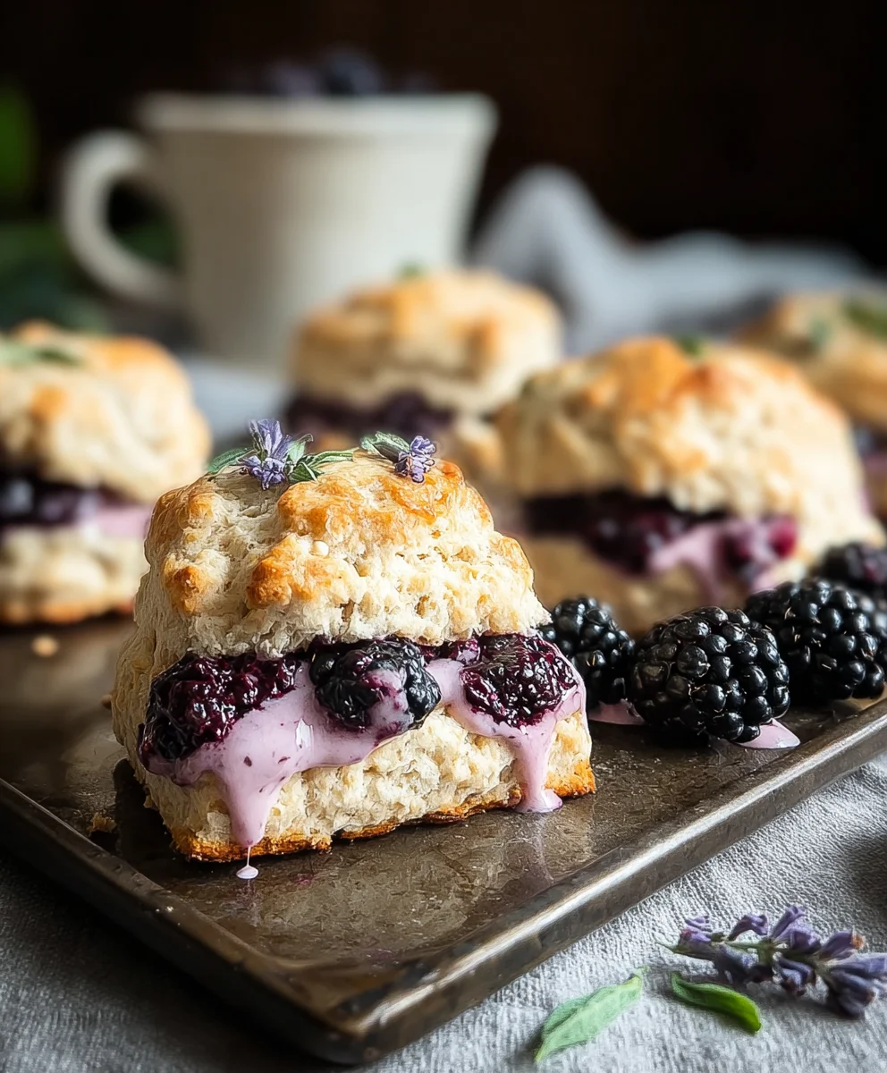 Blackberry Lavender Scones - Easy Flaky Bake