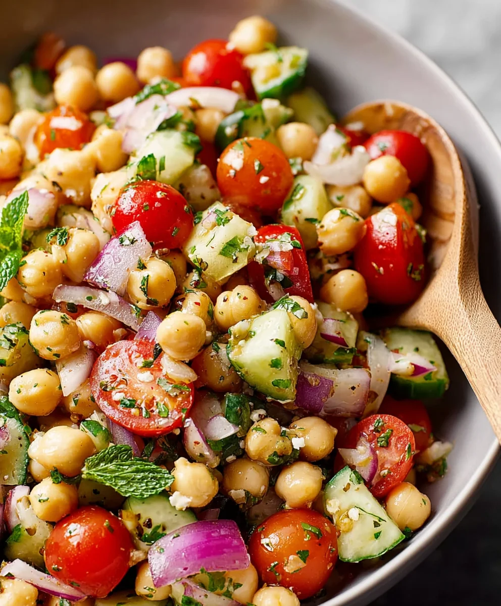 Easy Chickpea Salad Recipe - Quick Healthy Lunch