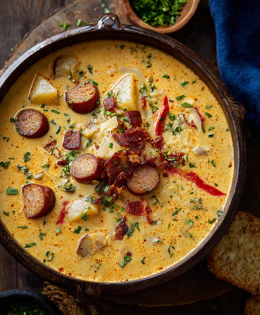 Spicy Cajun Potato Soup-Creamy Comfort Food