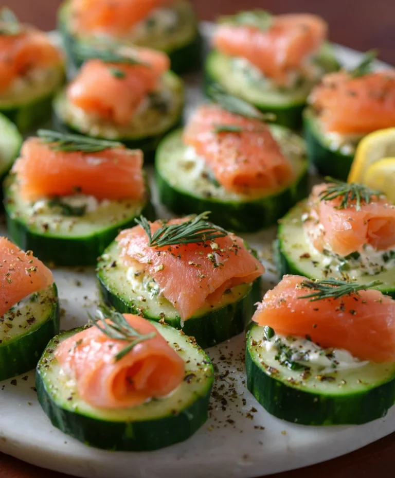 Cucumber Smoked Salmon Bites-Quick Appetizer