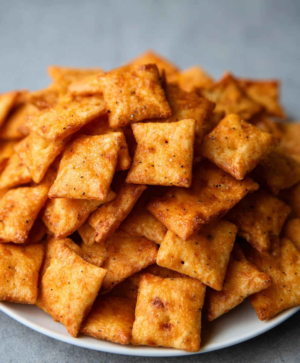 Sourdough Cheez-Its- Homemade Cheesy Crackers
