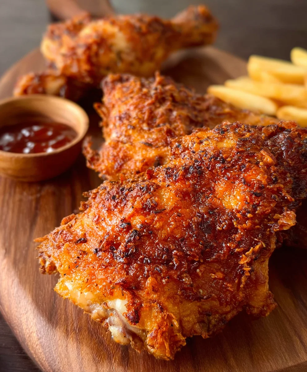 Crispy Juicy Fried Chicken Recipe - Best Ever