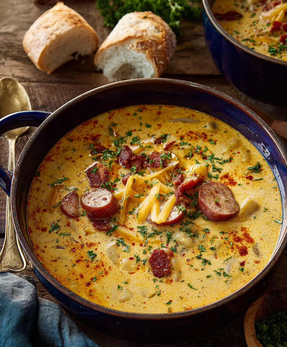 Spicy Cajun Potato Soup-Creamy Comfort Food