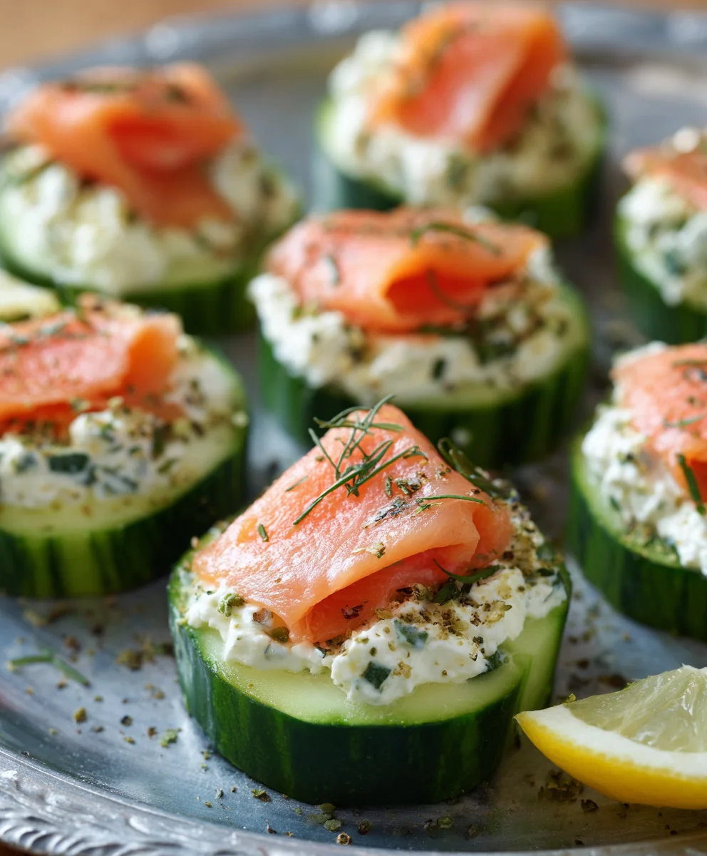 Cucumber Smoked Salmon Bites-Quick Appetizer