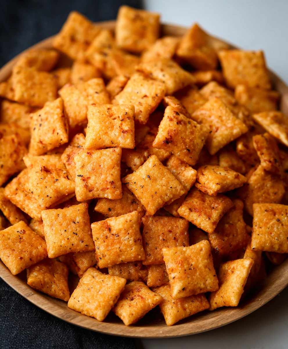 Sourdough Cheez-Its- Homemade Cheesy Crackers