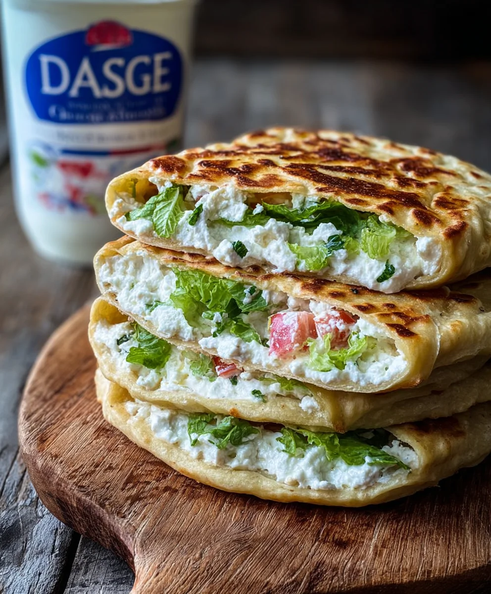 Easy Cottage Cheese Flatbread - Ingredient Wonder