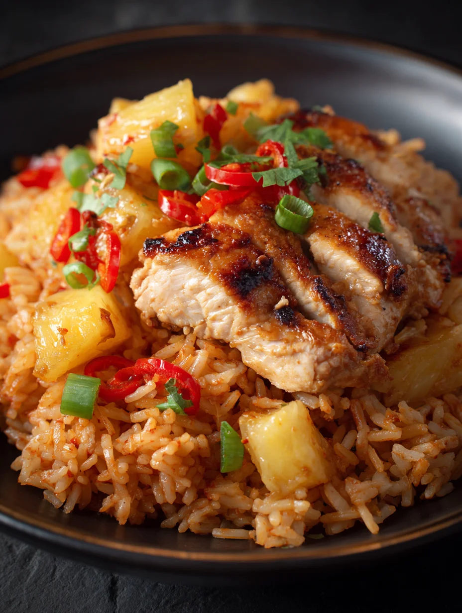 Sweet Pineapple Chicken Rice Delight