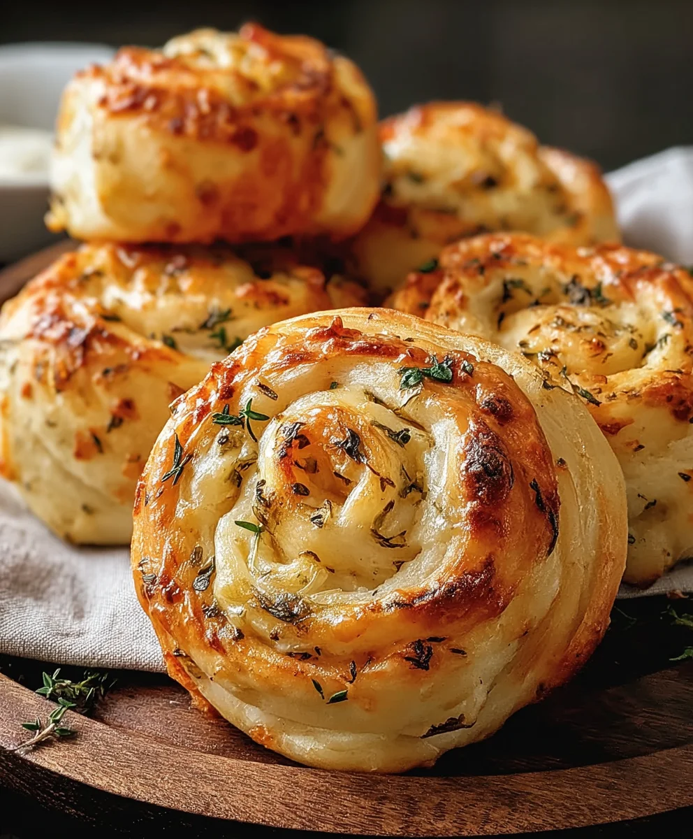 Sourdough Herb Cheese Rolls- Easy Delicious Baking