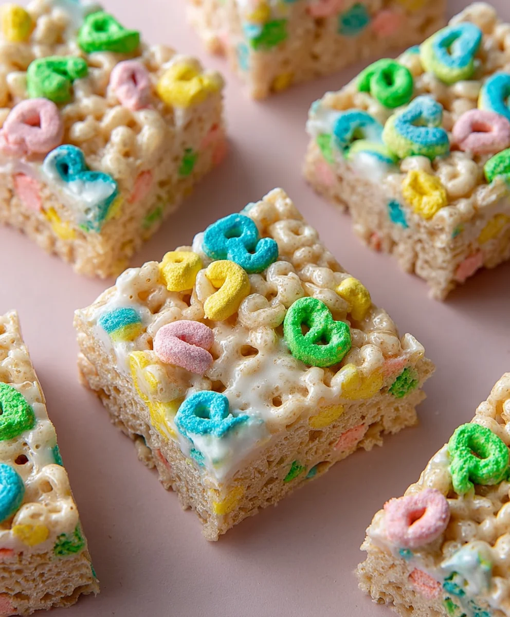 Lucky Charms Rice Krispie Treats-Magical Fun