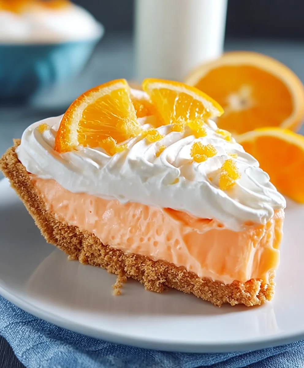Easy Jello Creamsicle Pie Recipe - Refreshing & Delicious