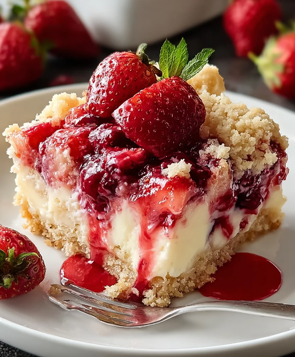 Easy Strawberry Cheesecake Dump Cake Recipe