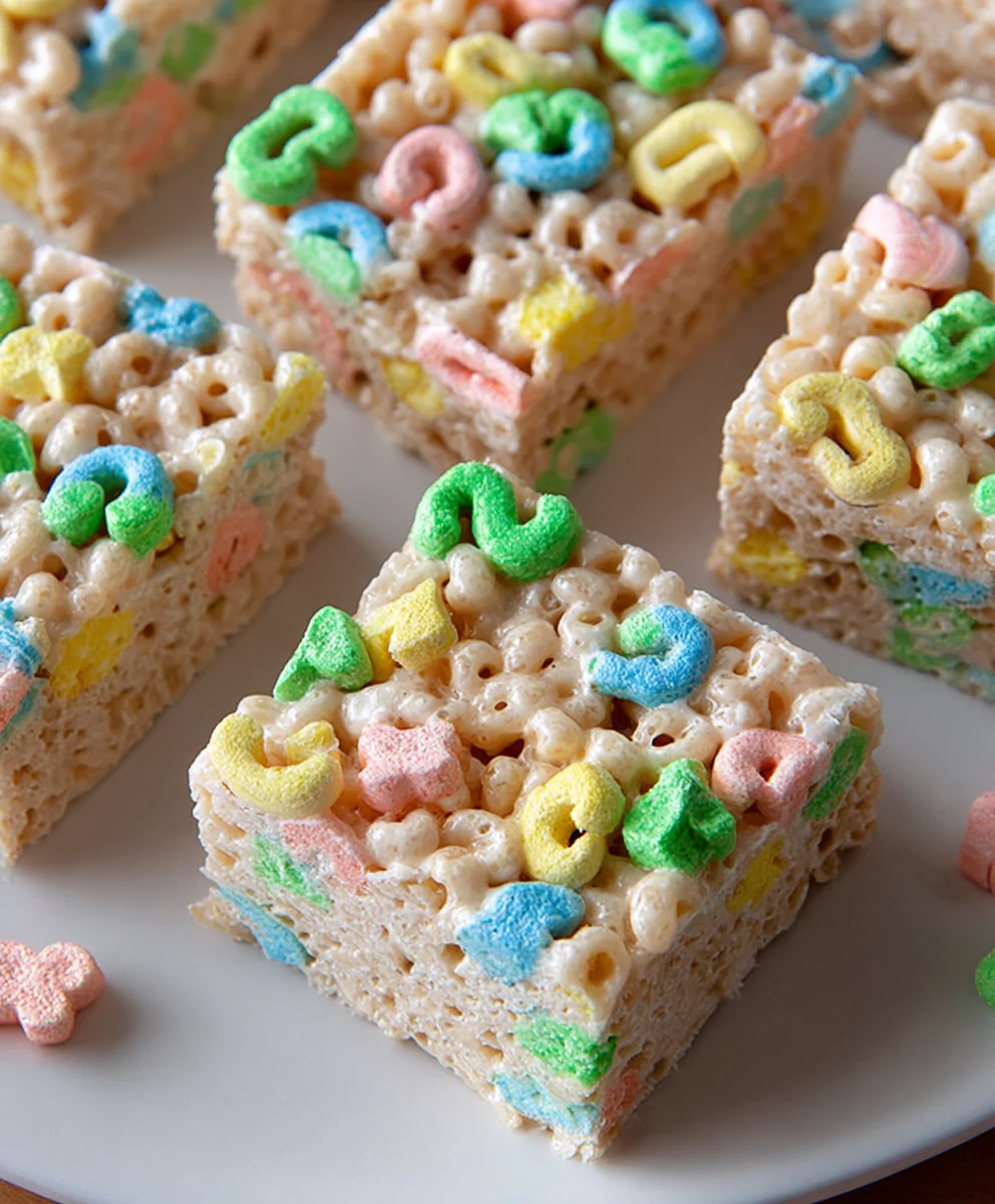 Lucky Charms Rice Krispie Treats-Magical Fun