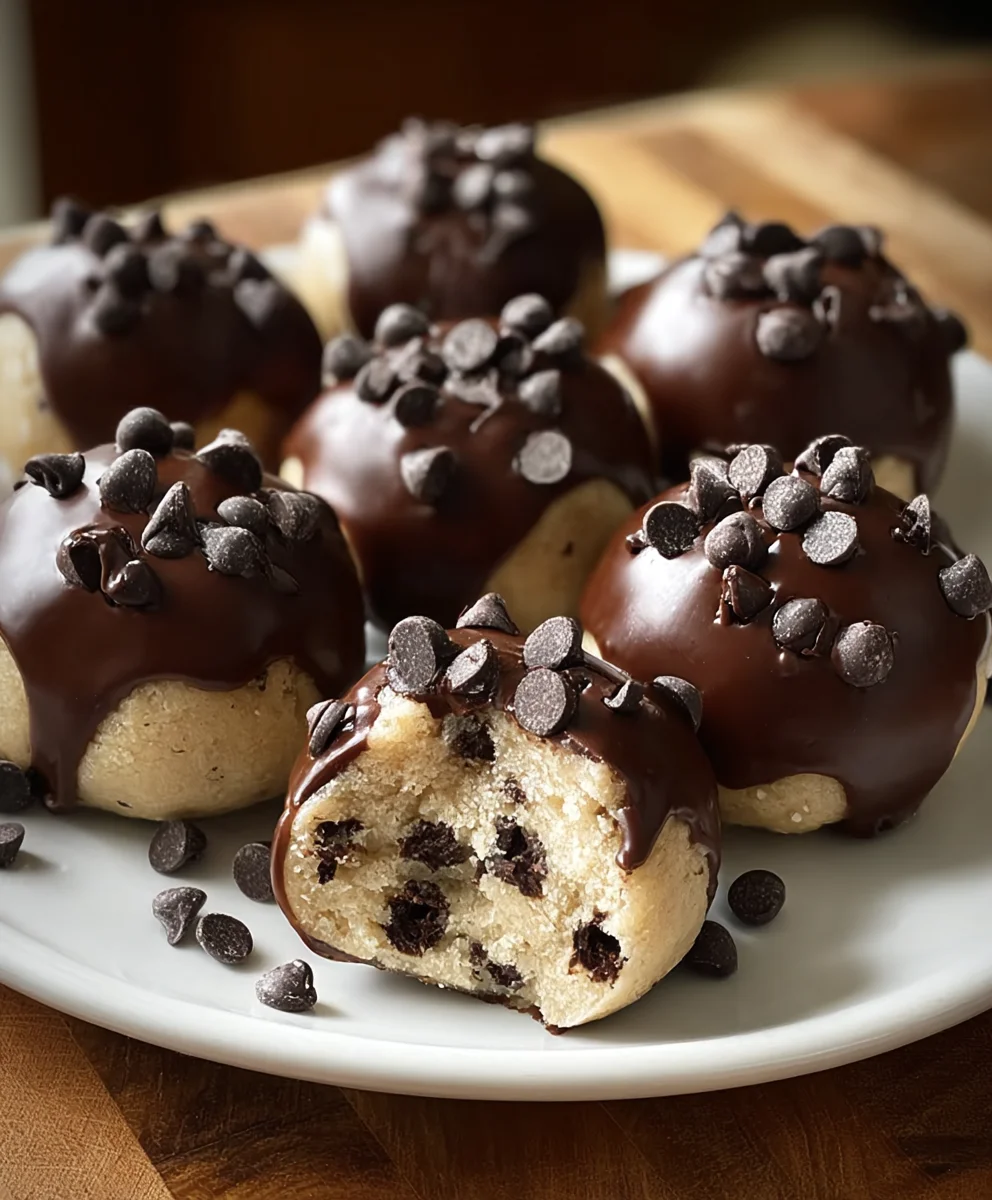 Chocolate Cookie Dough Bites No-Bake Sweet Treat