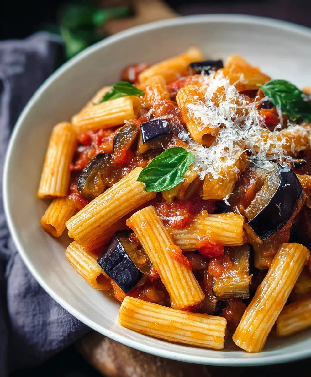 Authentic Pasta alla Norma Recipe-Sicilian Eggplant Pasta