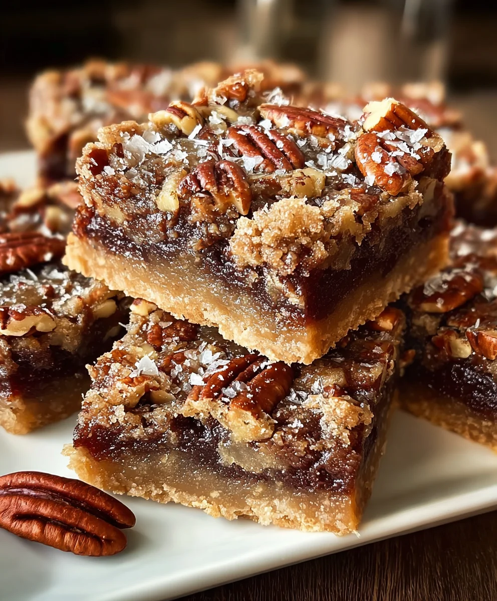 German Chocolate Pecan Pie Bars-Decadent & Easy