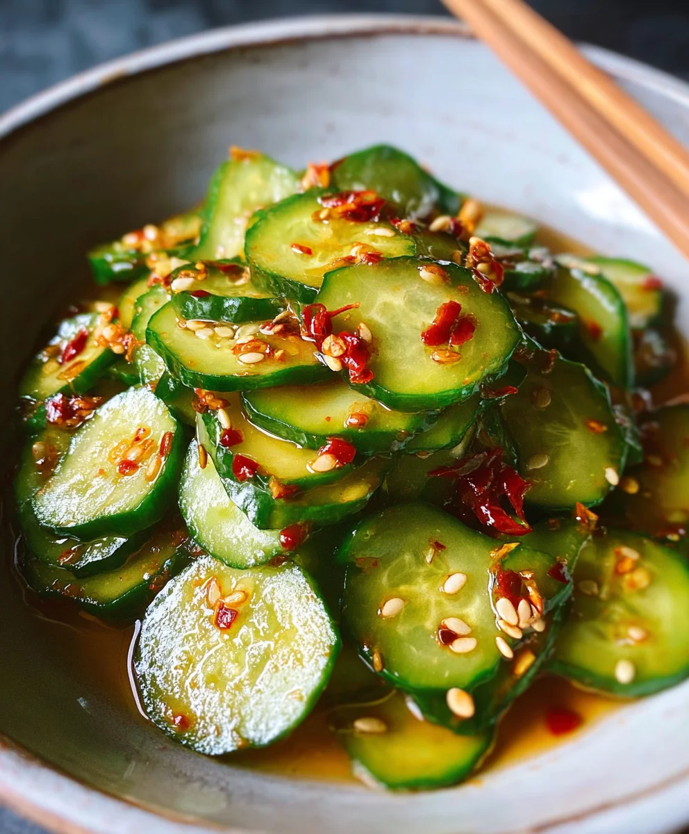Easy Asian Cucumber Salad- Refreshing & Quick Recipe