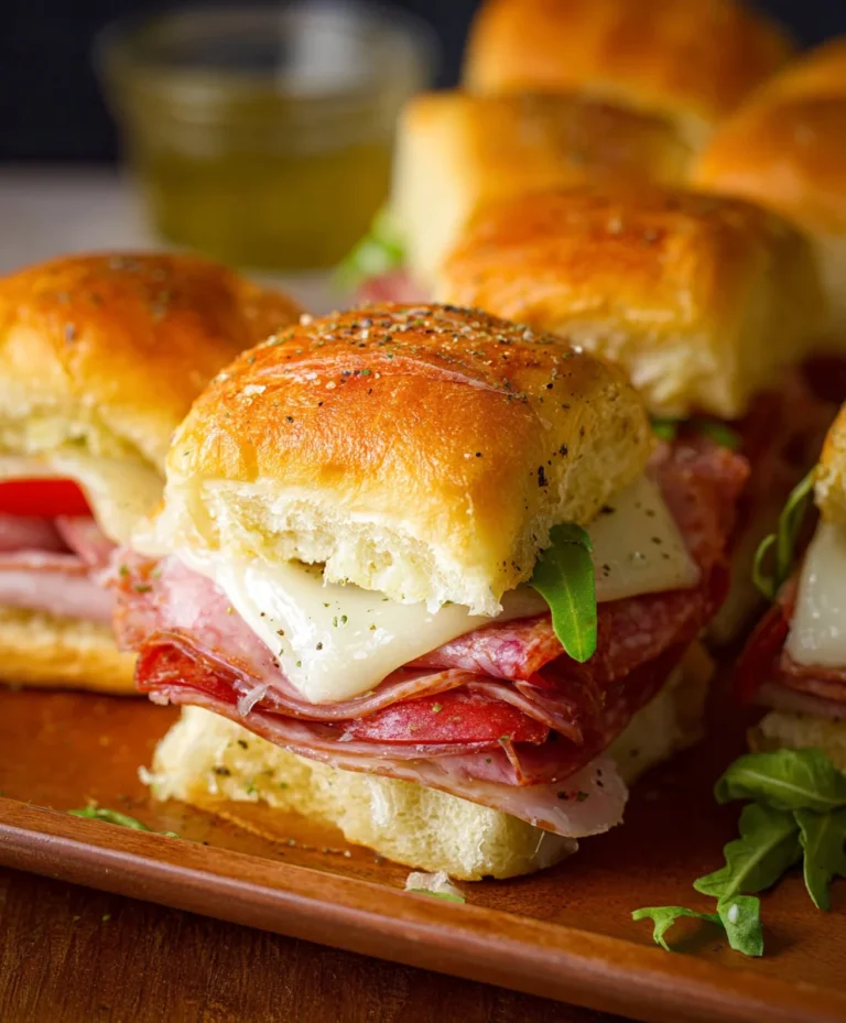 Juicy Beef Italian Sub Sliders-Quick & Easy Bites