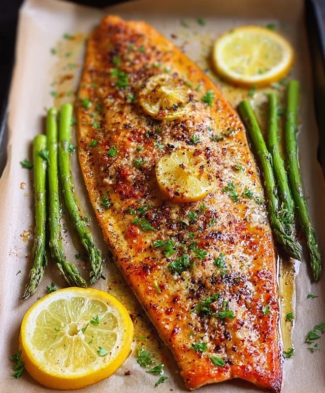 Baked Rainbow Trout with Lemon, Pepper, and Garlic
