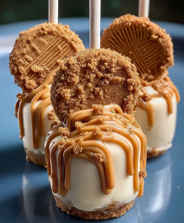 Biscoff Cookie Butter Cheesecake Pops