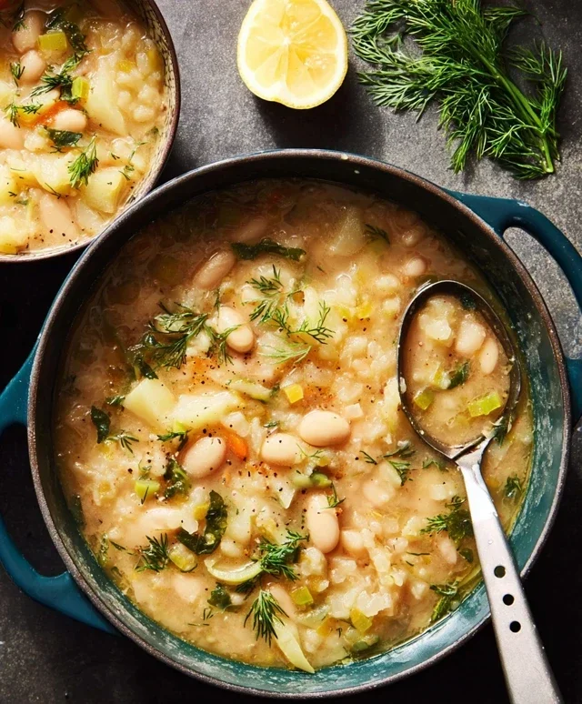 Lemon-Dill White Bean & Potato Soup