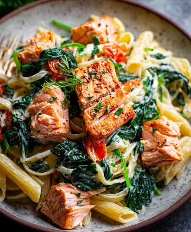 Salmon Spinach Pasta Dish: A Delicious and Nutritious Recipe to Try Today