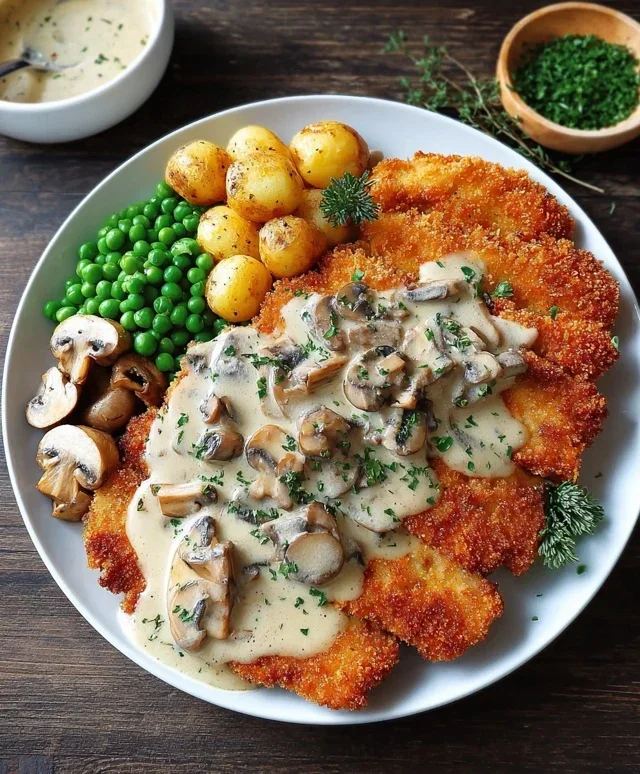 Rahmschnitzel Creamy Mushroom Schnitzel