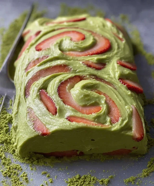 Strawberry Matcha Latte Rolls