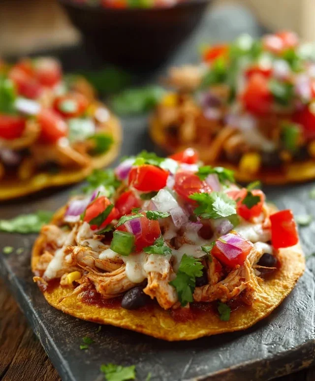 Mexican Rotisserie Chicken Tostadas